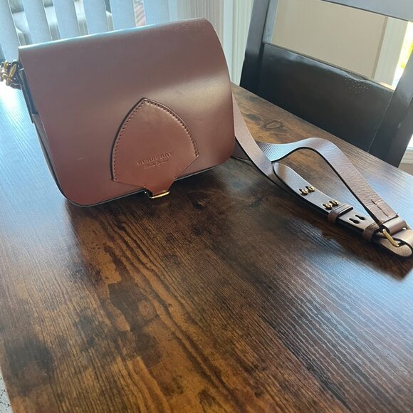 Burberry crossbody leather bag (brown) - Picture 2 of 11